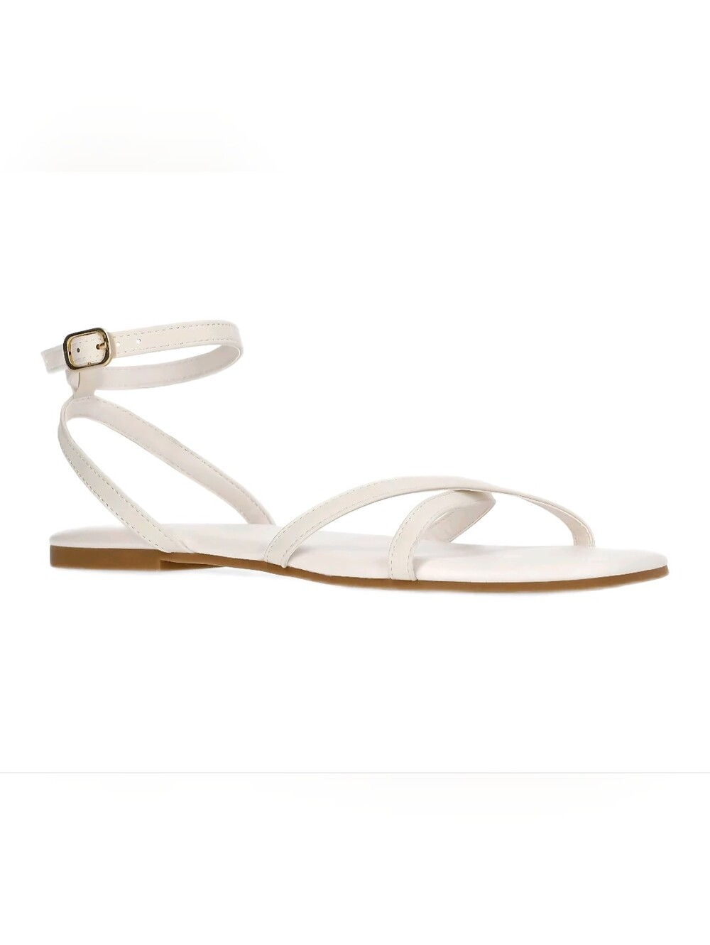 Time and Tru Women's Strappy Flat Sandals